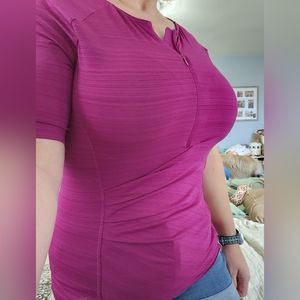 Athleta Ruched Workout Top